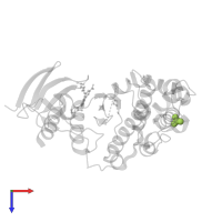 SULFATE ION in PDB entry 2b1p, assembly 1, top view.