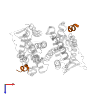 Nuclear receptor coactivator 2 in PDB entry 2b23, assembly 1, top view.