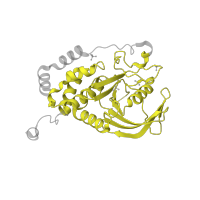 The deposited structure of PDB entry 2b4s contains 2 copies of Pfam domain PF00102 (Protein-tyrosine phosphatase) in Tyrosine-protein phosphatase non-receptor type 1. Showing 1 copy in chain A.