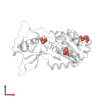 Modified residue MSE in PDB entry 2b4y, assembly 1, front view.