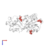 Modified residue MSE in PDB entry 2b4y, assembly 1, top view.