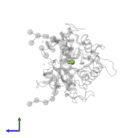 CARBONATE ION in PDB entry 2b65, assembly 1, side view.