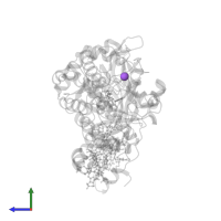 SODIUM ION in PDB entry 2b7r, assembly 1, side view.