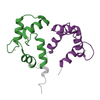 The deposited structure of PDB entry 2bbm contains 2 copies of Pfam domain PF13499 (EF-hand domain pair) in Calmodulin. Showing 2 copies in chain A.