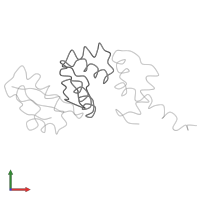 Large ribosomal subunit protein bL12 in PDB entry 2bcw, assembly 1, front view.