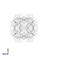 SULFATE ION in PDB entry 2bfg, assembly 1, side view.