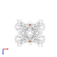 SULFATE ION in PDB entry 2bfg, assembly 1, top view.