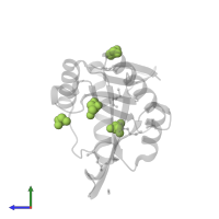 GLYCEROL in PDB entry 2bl1, assembly 1, side view.