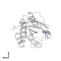 BETA-MERCAPTOETHANOL in PDB entry 2bme, assembly 3, side view.