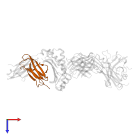 Beta-2-microglobulin in PDB entry 2bnr, assembly 1, top view.