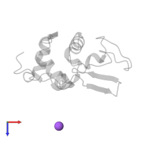 SODIUM ION in PDB entry 2bqb, assembly 1, top view.