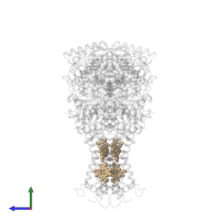 PROTOPORPHYRIN IX CONTAINING FE in PDB entry 2bs3, assembly 1, side view.