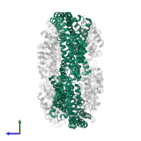 C-phycocyanin alpha subunit in PDB entry 2bv8, assembly 1, side view.
