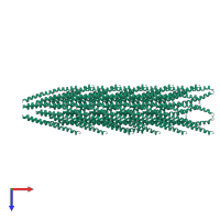 Capsid protein G8P in PDB entry 2c0x, assembly 1, top view.