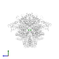 CHLORIDE ION in PDB entry 2c3m, assembly 1, side view.