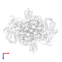 CHLORIDE ION in PDB entry 2c3m, assembly 1, top view.