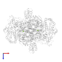 MAGNESIUM ION in PDB entry 2c3u, assembly 1, top view.