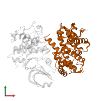 Cyclin-A2 in PDB entry 2c4g, assembly 1, front view.