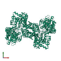 Alpha-1,4 glucan phosphorylase in PDB entry 2c4m, assembly 2, front view.