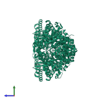 Alpha-1,4 glucan phosphorylase in PDB entry 2c4m, assembly 2, side view.