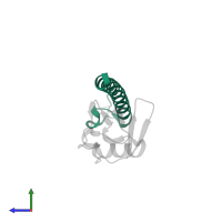 Rab5 GDP/GTP exchange factor in PDB entry 2c7m, assembly 1, side view.