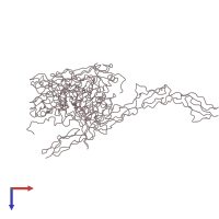 PDB entry 2c8i coloured by chain, top view.