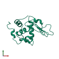 PDB entry 2cds coloured by chain, front view.