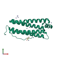 PDB entry 2cih coloured by chain, front view.