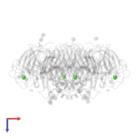 CALCIUM ION in PDB entry 2cml, assembly 1, top view.