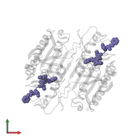 AZA-PEPTIDE EXPOXIDE in PDB entry 2cnk, assembly 1, front view.