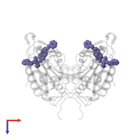 AZA-PEPTIDE EXPOXIDE in PDB entry 2cnk, assembly 1, top view.