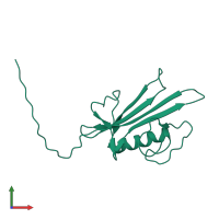 Monomeric assembly 1 of PDB entry 2cr9 coloured by chemically distinct molecules, front view.