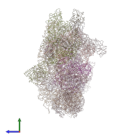 PDB entry 2cse coloured by chain, side view.