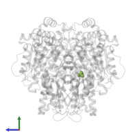 PHOSPHATE ION in PDB entry 2cxn, assembly 1, side view.