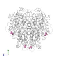 GLYCEROL in PDB entry 2cxu, assembly 1, side view.