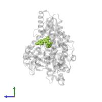 5-(4-CYANOPHENYL)-3-{[(2-METHYLPHENYL)SULFONYL]AMINO}THIOPHENE-2-CARBOXYLIC ACID in PDB entry 2d3u, assembly 1, side view.