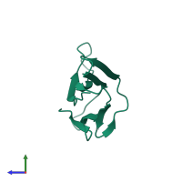 Beta-2-microglobulin in PDB entry 2d4f, assembly 1, side view.