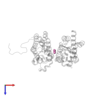 ACETIC ACID in PDB entry 2dc3, assembly 1, top view.