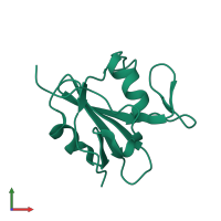 Monomeric assembly 1 of PDB entry 2dcr coloured by chemically distinct molecules, front view.