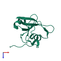 Tyrosine-protein kinase Fes/Fps in PDB entry 2dcr, assembly 1, top view.