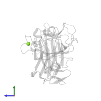 MAGNESIUM ION in PDB entry 2ddu, assembly 1, side view.
