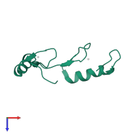 Zinc finger protein 692 in PDB entry 2dlk, assembly 1, top view.
