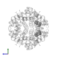 TOLUENE in PDB entry 2dn1, assembly 1, side view.