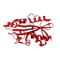 The deposited structure of PDB entry 2dvo contains 1 copy of CATH domain 3.90.950.10 (Maf protein) in dITP/XTP pyrophosphatase. Showing 1 copy in chain A.