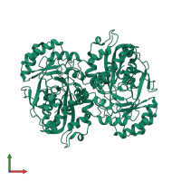 D(-)-tartrate dehydratase in PDB entry 2dw7, assembly 1, front view.