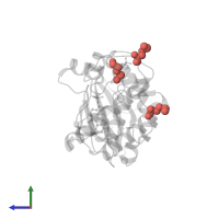 Modified residue MSE in PDB entry 2dwb, assembly 1, side view.
