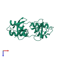 Primosomal protein N' in PDB entry 2dwn, assembly 1, top view.