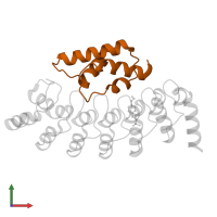 26S proteasome regulatory subunit 6B in PDB entry 2dwz, assembly 1, front view.