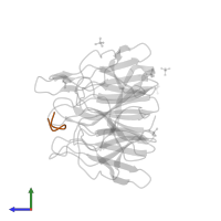 Nuclear factor erythroid 2-related factor 2 in PDB entry 2dyh, assembly 1, side view.