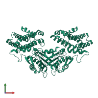 [Pyruvate dehydrogenase (acetyl-transferring)] kinase isozyme 4, mitochondrial in PDB entry 2e0a, assembly 1, front view.